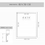 Cadre alu AEKTA - Argent Mat - Pour format 40x50cm