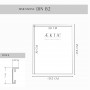 Cadre alu AEKTA - Argent Mat - Pour format 50x70cm