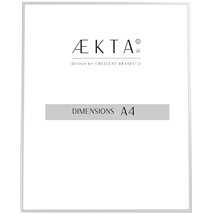 Cadre alu AEKTA - Argent Mat - Pour format A4 (21x29,7cm)