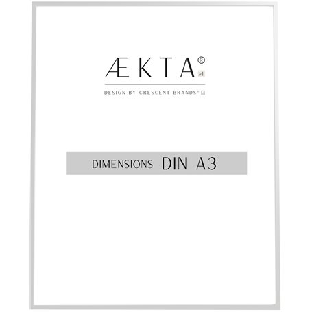 Cadre alu AEKTA - Argent Mat - Pour format A3 (29,7x42cm)