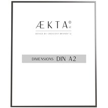 Cadre alu AEKTA - NOIR Mat - Pour format A2 (42x59,4cm)