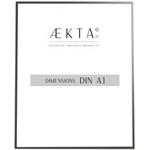Cadre alu AEKTA - NOIR Mat - Pour format A1 (59,4x84,1cm)