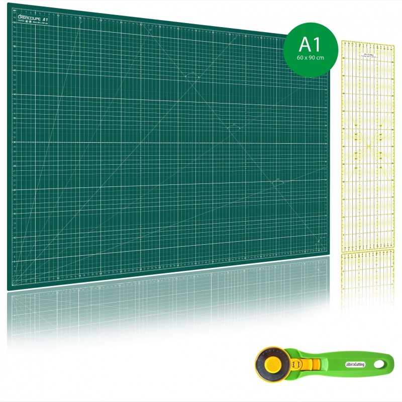 A1 Tapis De Découpe En PVC Recyclé - 90 X 60 Cm - Lilas Gris | Snaply