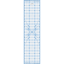 Régle de couture (quilt/patchwork) 15x60cm - BLEU