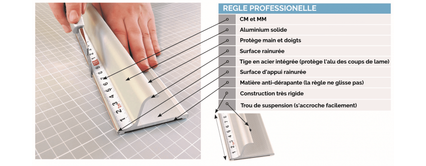 Règle à protection haut de gamme